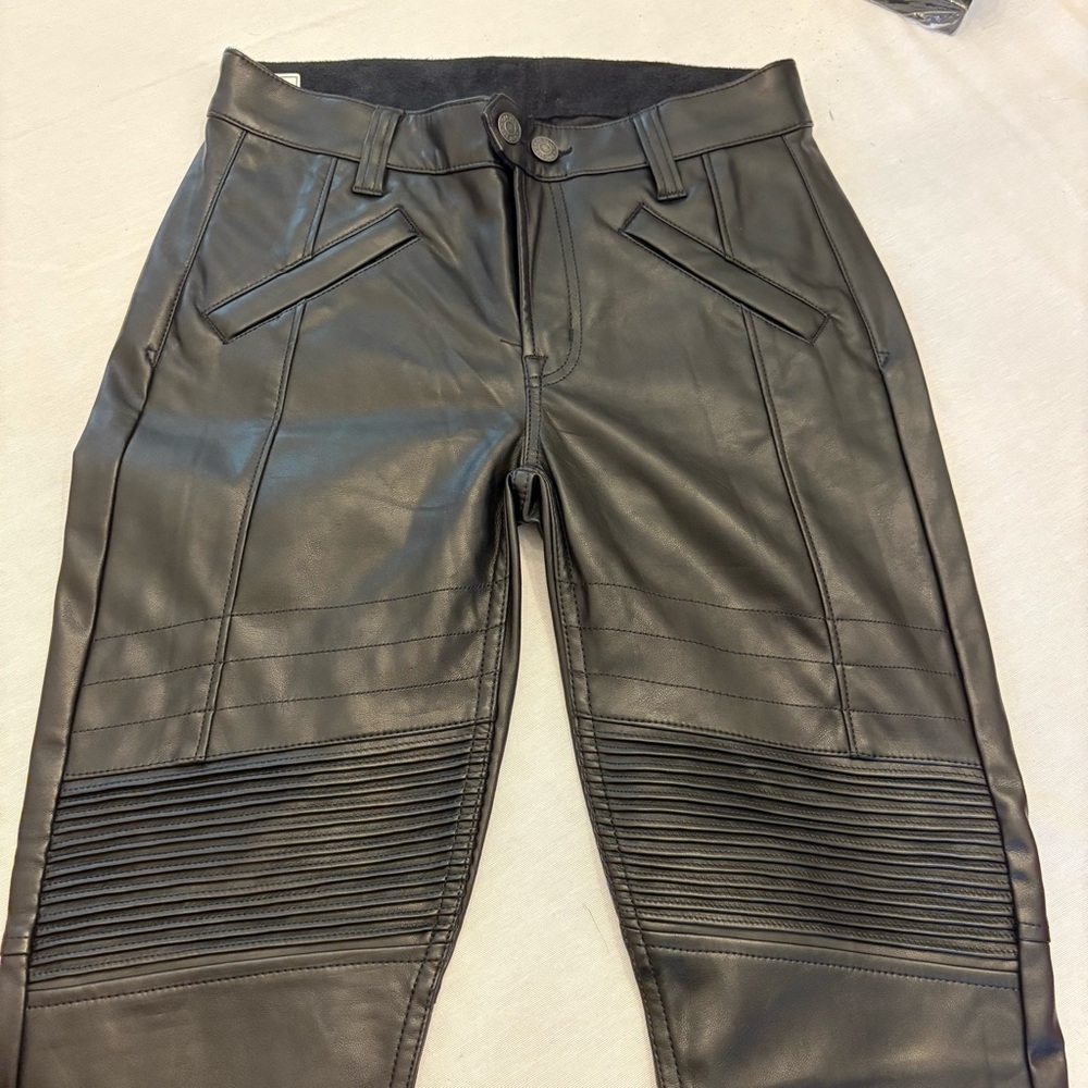 GAP Vintage Slim Mid Faux-Leather Pants